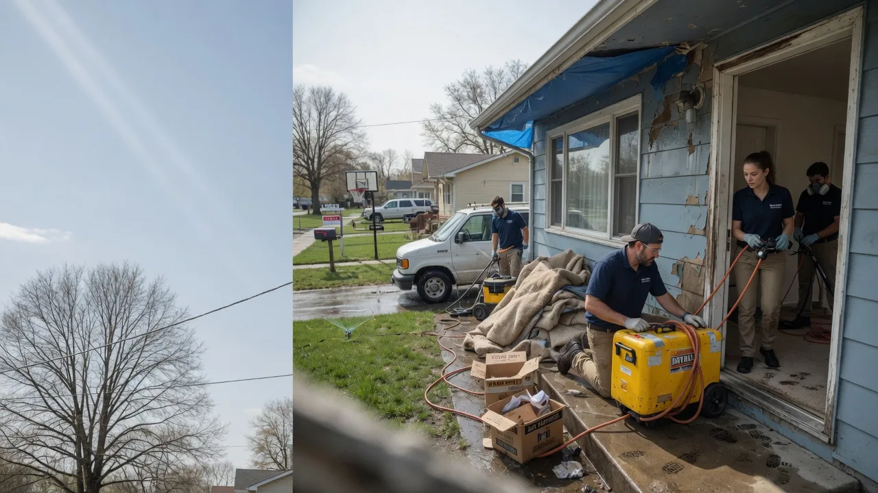 Basement Flood Cleanup in Clay City, IL near me